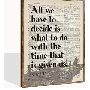 Inspirational Wall Art with Quote